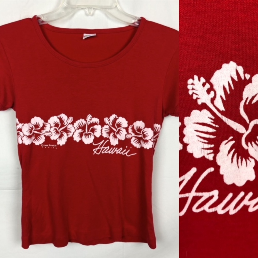VINTAGE 70'S HAWAII CRAZY SHIRT TOP SIZE S